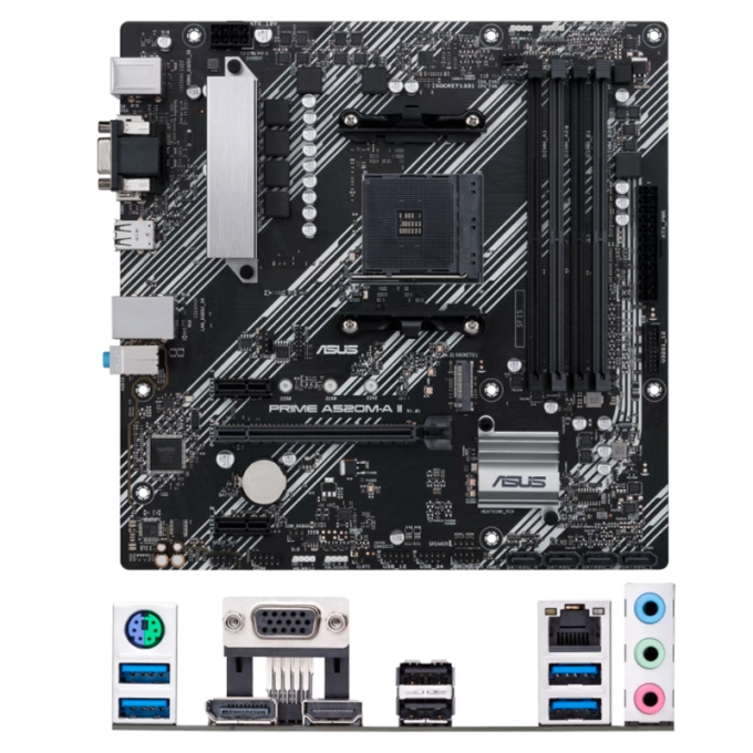 Placa Madre Mainboard Motherboard ASUS PRIME A520M-A II/CSM, Chipset AMD A520, Socket AMD AM4, mATX / ASUS
