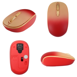 Mouse optico inalambrico TEROS TE-1223S, 800-1200-1600 DPI, receptor USB, 4 botones