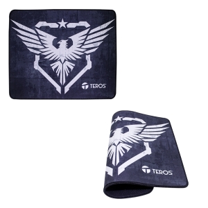 MOUSE PAD GAMER Alfombrilla raton TEROS TE-3014S, negro con diseño
