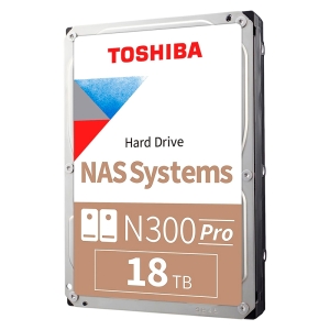Disco duro Toshiba N300 PRO NAS, 18TB, SATA 6.0Gb/s, 7200rpm, 512MB Cache, 3.5.