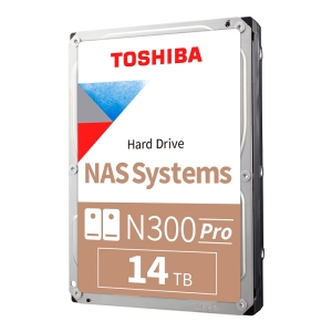 Disco duro Toshiba N300 Pro, 14TB NAS, SATA 6.0Gb/s, 7200rpm, 512MB Cache, 3.5.