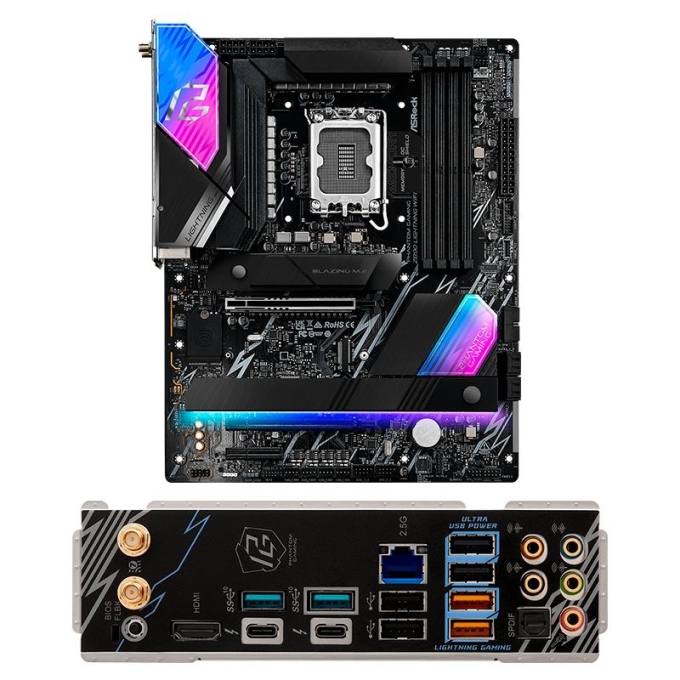 Placa Madre Mainboard Motherboard ASROCK Z890 Lightning WiFi, Chipset Intel Z890, LGA 1851, HDMI, ATX / Asrock