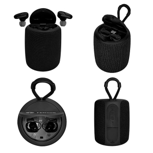 Parlante/audifono TEROS TE-6033N, bluetooth, 5 W, 1200 mAh, negro