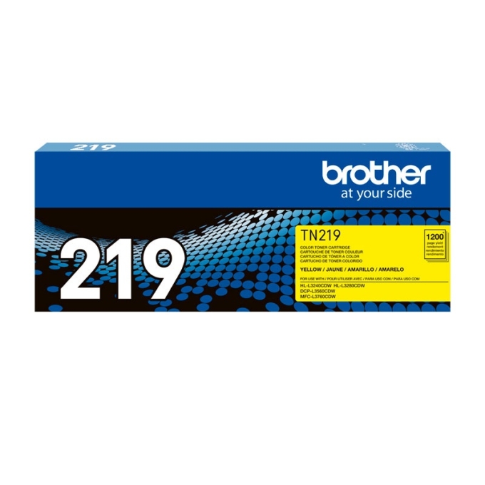Toner Brother TN-219Y Yellow P/ L3560/ L3760/ L3280 1200KPG / Brother