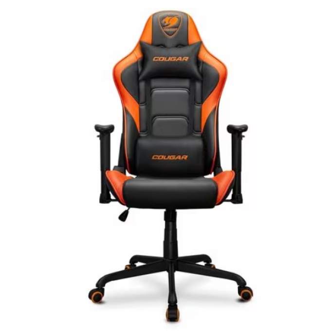 Silla de Juego COUGAR Armor Elite CGR-ELI - Cuero PVC, Acero - Naranja, Negro / COUGAR