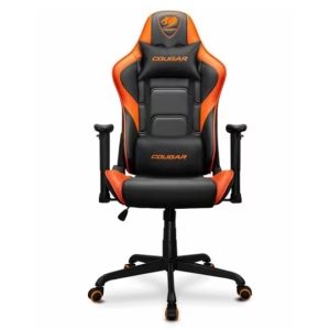 Silla de Juego COUGAR Armor Elite CGR-ELI - Cuero PVC, Acero - Naranja, Negro