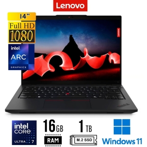 Laptop Lenovo Thinkpad L14 Gen 5, Intel Ultra 7 155U, Memoria RAM 16Gb, Disco Solido 1Tb SSD, Pantalla 14pulgadas 14pulgadas WUXGA IPS 21L2000XLM / Lenovo
