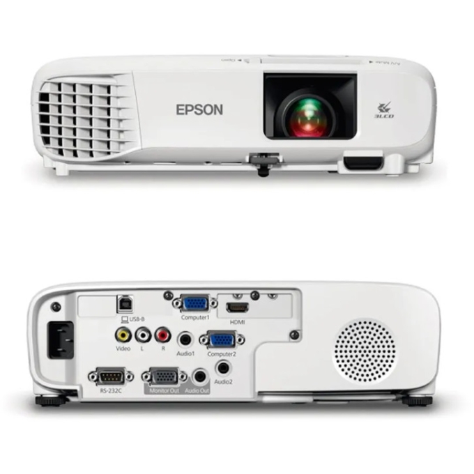 Proyector Epson PowerLite E20 - 3LCD - portatil 3,400 lumenes blanco XGA (1024x768) 4:3 V11H981020 / Epson