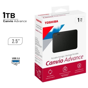 Disco Externo Toshiba Advance V10 3.0 Negro HDTCA10XK3AA / TOSHIBA
