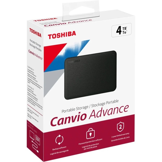 Disco Externo Toshiba Advance 4Tb V10 3.0 Negro HDTCA40XK3CA / TOSHIBA