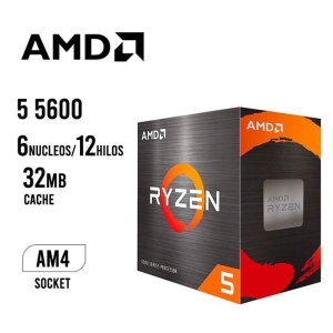 Procesador CPU AMD RYZEN 5 5600 / 3.9GHZ UP TO 4.4GHZ / AM4 / 100-100000927BOX Ryzen5 / AMD