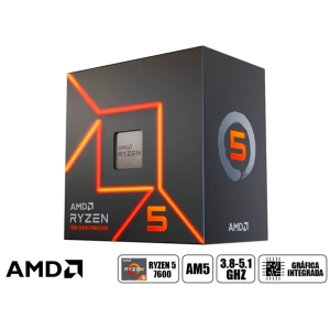 Procesador CPU AMD RYZEN 5 7600 AM5 100-100001015BOX Ryzen5 / AMD