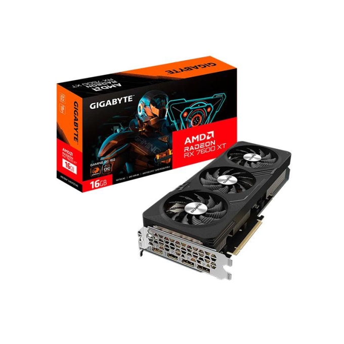 TARJETA DE VIDEO GIGABYTE AMD RADEON RX7600XTGAMING OC 16GB GDRR6 / GIGABYTE