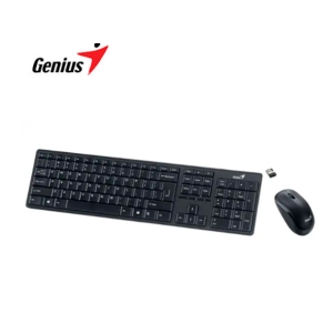 TECLADO GENIUS + MOUSE SLIMSTAR 8230 WIRELESS/BLUETOOTH MULTIMEDIA SP BLACK (31340015407)