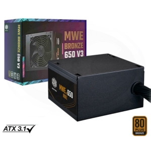 FUENTE COOLER MASTER MWE BRONZE V3 FR 650W A/US CABLE MPE-6501-ACAAW-3BUS MPE-6501-ACAAW-3BUS