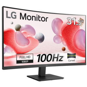 Monitor Curvo LG 31.5 FHD 1920x1080, 100Hz 5ms, HDMIx1, VGAx1, Headphone-Out x1, 32MR50C-B