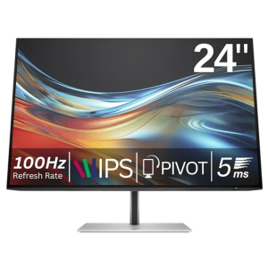 Monitor HP Serie 7 Pro 24 724pn WUXGA 1920x1200 IPS 100Hz 5ms Antirreflectante, HDMI, DP, USB-A, USB-B Giratorio