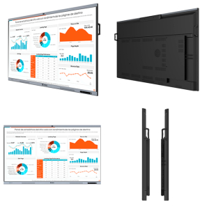 Pantalla Tactil Interactiva TEROS TE7511W, 75 D-LED IPS 3840x2160, 8 ms, 8GB, Android 14