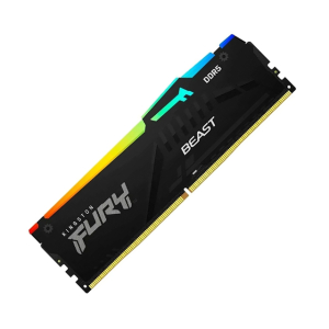 Memoria RAM Kingston, DIMM, Fury Beast RGB, 16GB, DDR5 - 6400MHz, PC5 - 51200, CL32, 1Rx8, 1.4V, 288-pin - KF564C32BBA-16 para PC