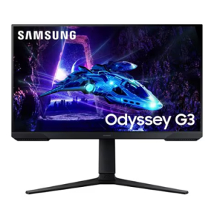 Monitor Samsung Odyssey G3 24 HD, 16:9, Negro, Vertical Alignment (VA) 1920x1080, FreeSync, 250cd/m², 1ms, 180Hz, HDMI - DisplayPort , S24DG300EL gamer