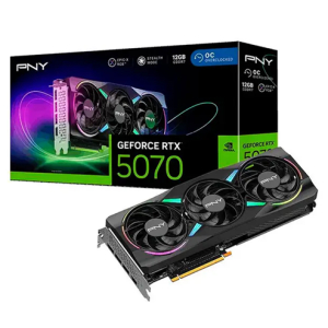 Tarjeta de Video PNY NVIDIA GeForce RTX 5070 12GB ARGB OC - VCG507012TFXXPB1-O