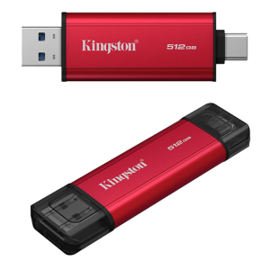 Unidad en estado solido Dual Portatil Kingston 512GB, Interfaz USB-A, USB-C, USB 3.2 Gen 2