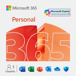 Licencia Virtual (ESD) Microsoft 365 Personal (Licencia de 12 meses / 1 usuario)