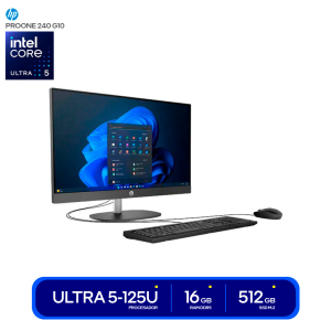 AIO HP PROONE 240 G10, INtel Ultra5-125U, Memoria RAM 16Gb, Disco Solido 512Gb SSD, Pantalla 23.8, CQ1V5LT