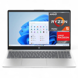 Laptop HP 15-FC0256LA, AMD Ryzen5 7520U 4.30GHz, Memoria RAM 16Gb LPDDR5, Disco Solido 512Gb SSD, Pantalla 15.6 FHD, B9TP9LA