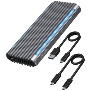 Case USB-C y USB3.0 A SSD NVME M.2 Encore Aluminio