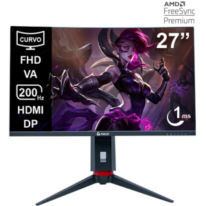 Monitor Curvo Gaming Teros TE-2788G, 27 FHD VA, 200Hz, 1ms, HDMI, DP, Audio Out, gamer