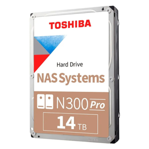 DISCO DURO INTERNO N300 PRO 14TB 3.5 NAS TOSHIBA 7200 RPM (HDWG51EXZSTB) HDWG51EXZSTB