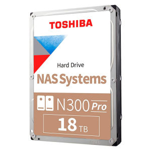 DISCO DURO INTERNO N300 PRO 18TB 3.5 NAS TOSHIBA 7200 RPM (HDWG51JXZSTB) HDWG51JXZSTB