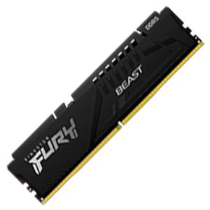 Memoria RAM Kingston, DIMM, Fury Beast, 16GB DDR5 6400MT/s, PC5-51200, CL32, 1.1V, 288-pin, 1Rx8 - KF564C32BB-16 para pc