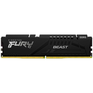 Memoria RAM Kingston, DIMM, Fury Beast, 8GB, DDR5 - 6000MT/s, PC5 - 48000, 1Rx16, CL36, 1.35V, 288-pin - KF560C36BBE-8 para pc