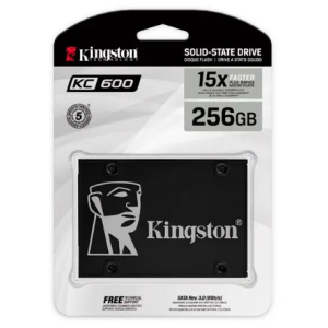 Disco Solido Kingston KC600 cifrado 256 GB-interno-2.5-SATA 6Gb/s-AES de 256 bits