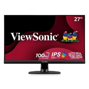 Monitor LED Full HD de 27 VA2714-H de ViewSonic, relacion de aspecto 16:9, 61 cm (27) de resolucion, retroiluminacion LED, 1920 x 1080, 250 cd/m²