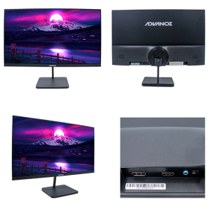 Monitor plano ADVANCE ADV-2454S 23.8 FHD IPS 144Hz 1ms HDMI DP AUDIO OUT PARLANTES negro