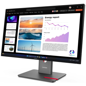 Monitor Lenovo ThinkVision P24Q-40, 23.8 QHD IPS, HDMI, DP, DP-OUT, USB-A, USB-B, USB-C