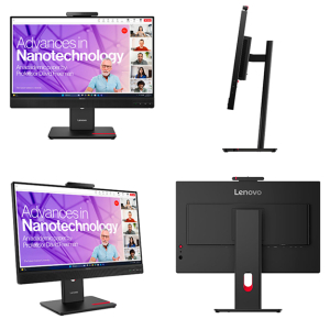 Monitor Lenovo ThinkVision T24-4v, 23.8 WLED FHD/IPS/HDMI/DP/VGA/USB-A x3/USB-B/USB-C