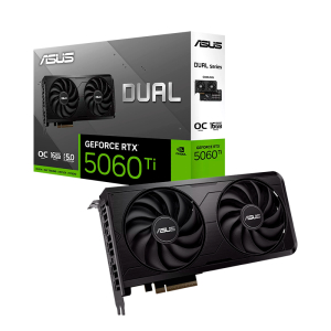 Tarjeta de video ASUS DUAL-RTX5060TI-O16G-EVO, 16GB GDDR7, PCIe Gen 5.0