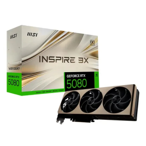 Tarjeta de video MSI GeForce RTX 5080 16G INSPIRE3X OC, 16GB GDDR7, PCIe Gen 5.0