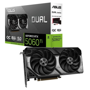 Tarjeta de video ASUS DUAL-RTX5060TI-O8G, 8GB GDDR7, PCIe Gen 5.0