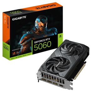 Tarjeta de video GIGABYTE GeForce RTX 5060 WINDFORCE MAX OC 8G, 8 GB GDDR7, PCIe Gen