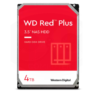 Disco duro Western Digital Red Plus WD40EFZZ, 4TB, SATA, 5400rpm, 3.5, Cache 128MB