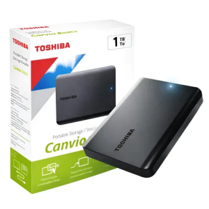 Disco Duro Portatil Toshiba Canvio Basics - 2.5 Externo - 1TB - Negro mate - USB 3.0