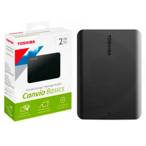 Disco Duro Portatil Toshiba Canvio Basics - Externo - 2TB - Negro - USB 3.0 -