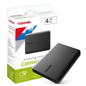 Disco Duro Portatil Toshiba Canvio Basics HDTB540XK3CA - Externo - 4TB - Negro mate - USB 3.0