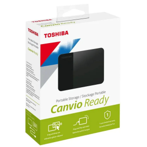 Disco Duro Portatil Toshiba Canvio Ready HDTP310XK3AA - Externo - 1TB - Negro - MAC Dispositivo compatible - USB 3.0