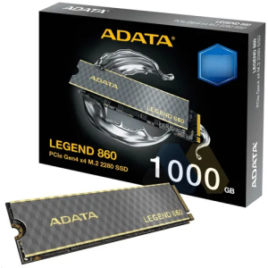 Disco duro solido Adata LEGEND 860 SLEG-860-1000GCS - M.2 2280 Interno - 1000GB - PCI Express NVMe (PCI Express NVMe 4.0 x4) - Portatil, Computadora de escritorio, Consola de juegos Dispositivo compatible - 320TB TBW
